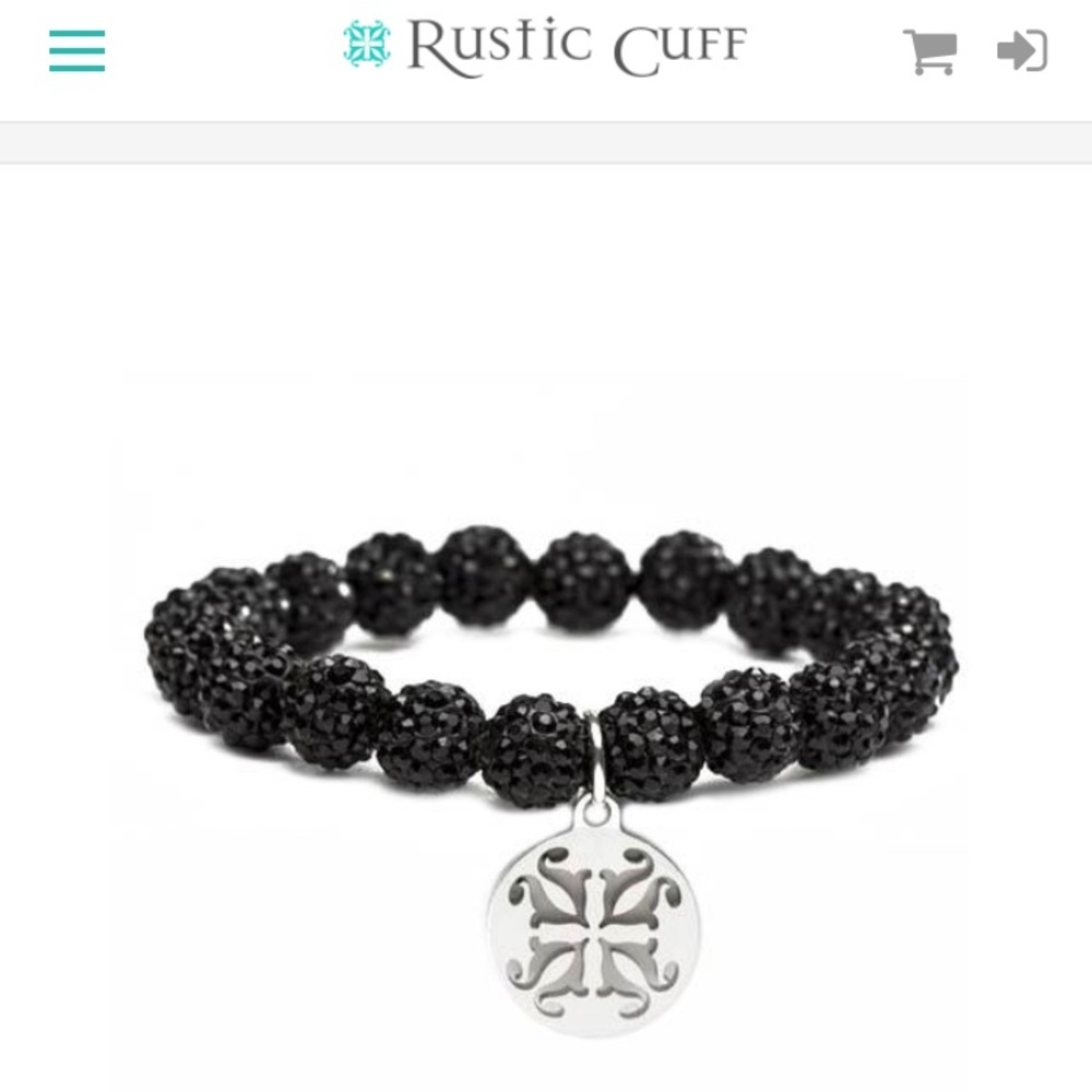 Rustic cuff Emerson Black Bracelet
